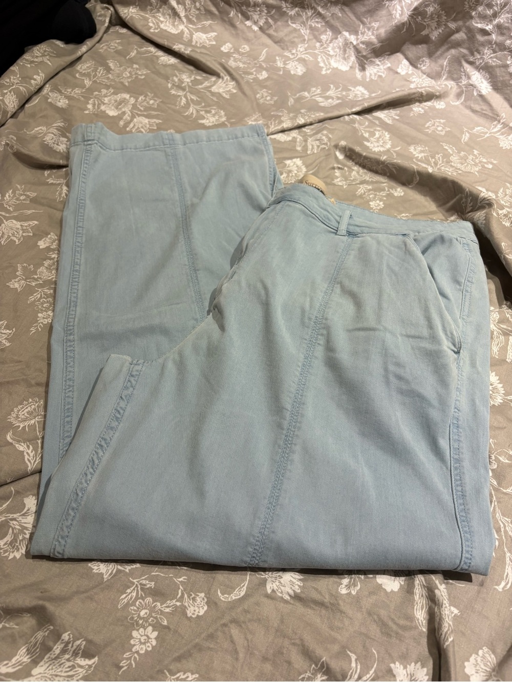 Soft Surroundings chambray denim lyocell pants 18W
